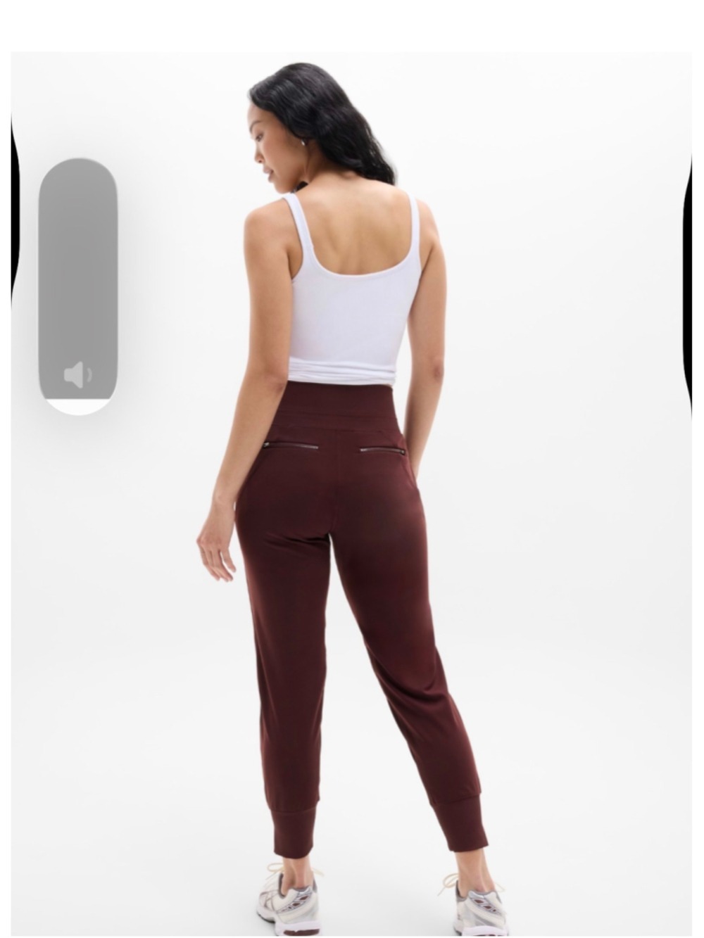 Women's Athleta Venice High Rise Joggers Size Medium, Garnet Athletic Pants - Picture 2 of 15